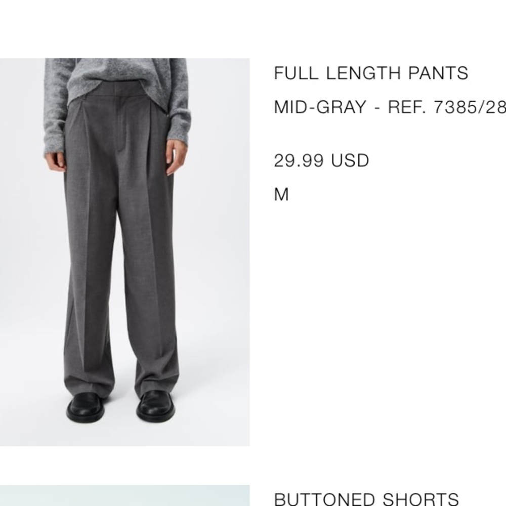 ZARA FULL LENGTH TROUSERS 🤍 NEVER WORN